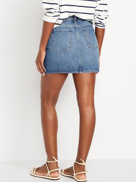 Image number 2 showing, Mid-Rise OG Jean Mini Skirt