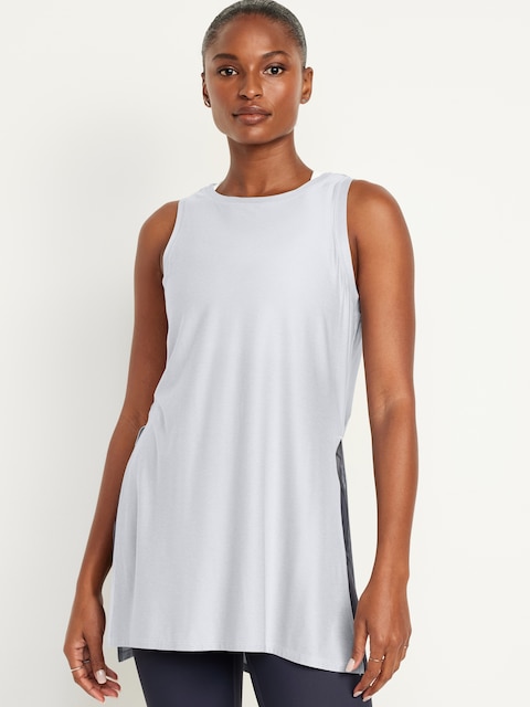 CloudMotion Tunic Tank Top - Cloud Cover