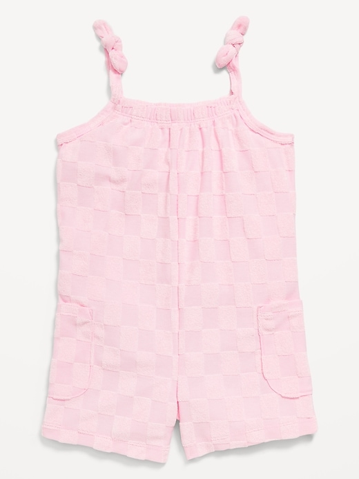 View large product image 1 of 2. Sleeveless Loop-Terry Romper for Toddler Girls