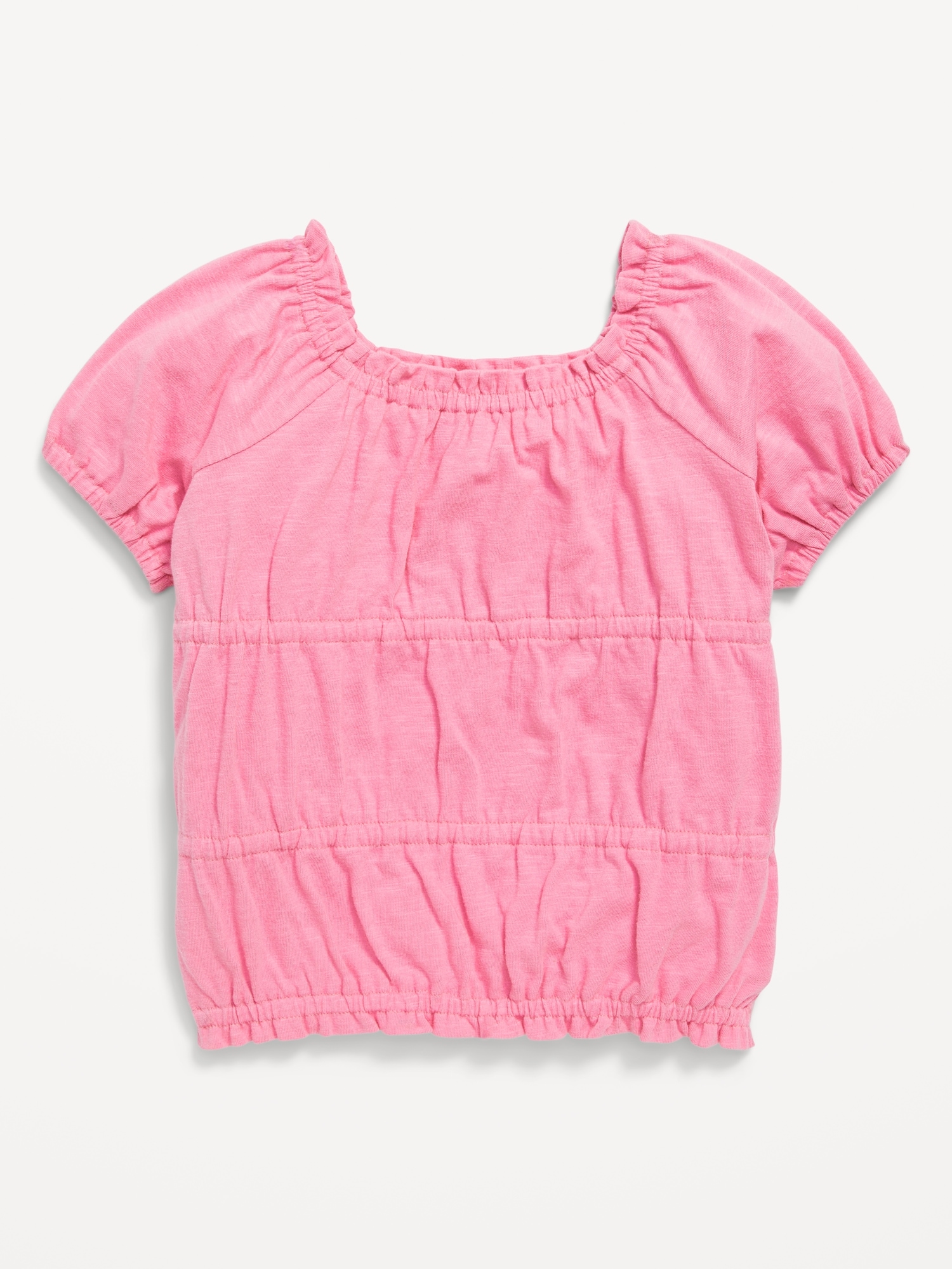 Puff-Sleeve Smocked Top for Toddler Girls Hot Deal