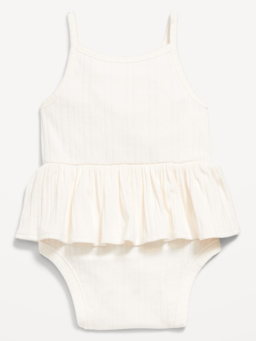View large product image 2 of 3. Sleeveless Peplum Bodysuit for Baby