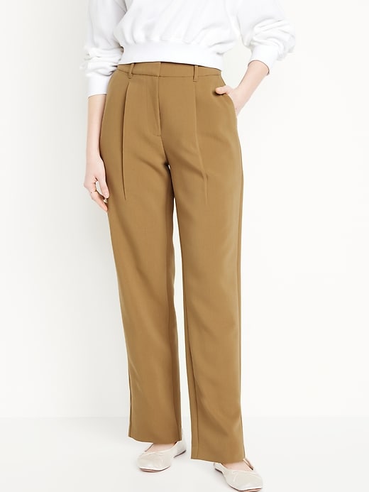 Image number 1 showing, Extra High-Waisted Taylor Trouser Straight Pants
