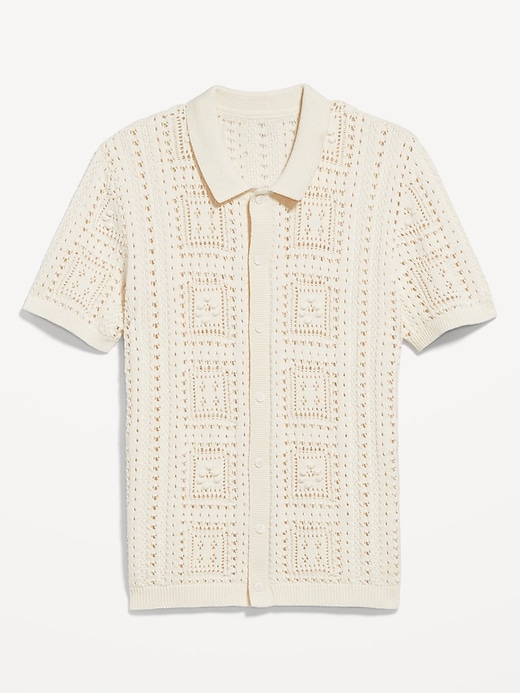 Image number 8 showing, Sweater-Knit Shirt