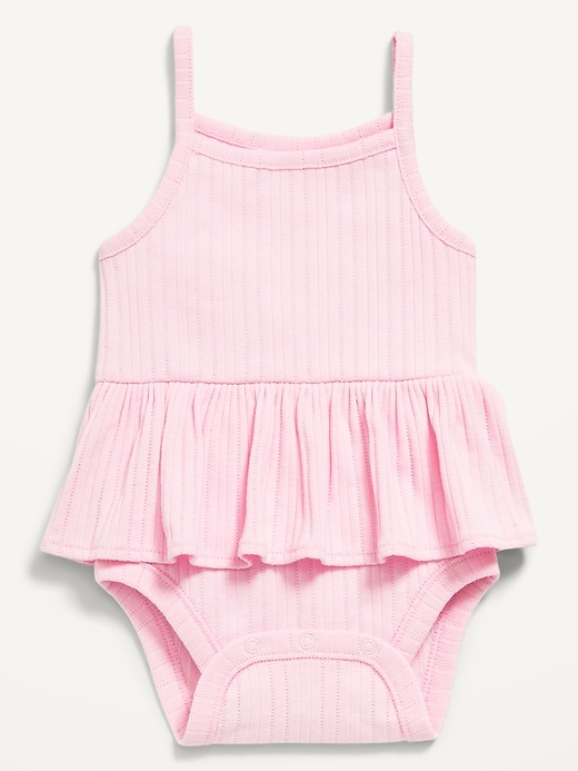 View large product image 1 of 1. Sleeveless Peplum Bodysuit for Baby