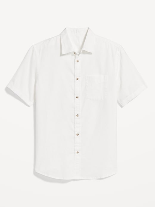 Image number 7 showing, Classic Fit Everyday Linen-Blend Shirt