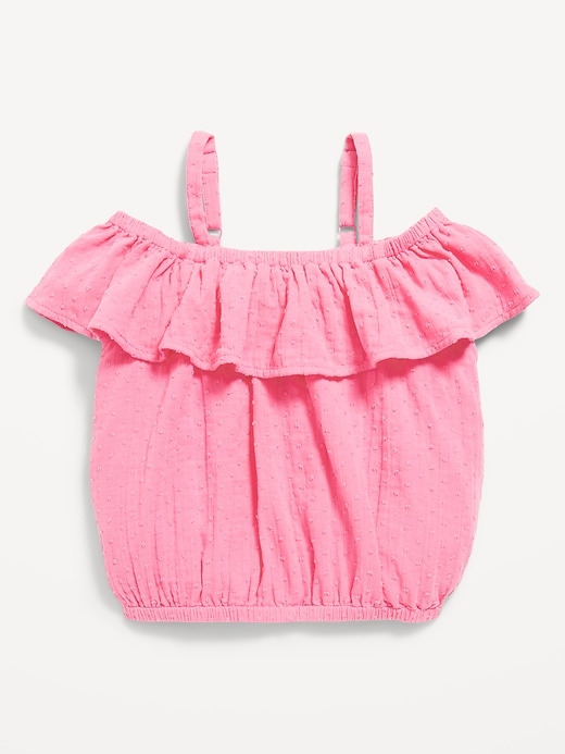 View large product image 2 of 3. Off-Shoulder Ruffle-Trim Top for Girls