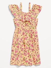 View large product image 3 of 3. Off-Shoulder Ruffle-Trim Dress for Girls