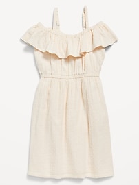View large product image 3 of 4. Off-Shoulder Ruffle-Trim Dress for Girls