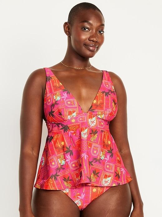 Image number 5 showing, V-Neck Swing Tankini Swim Top