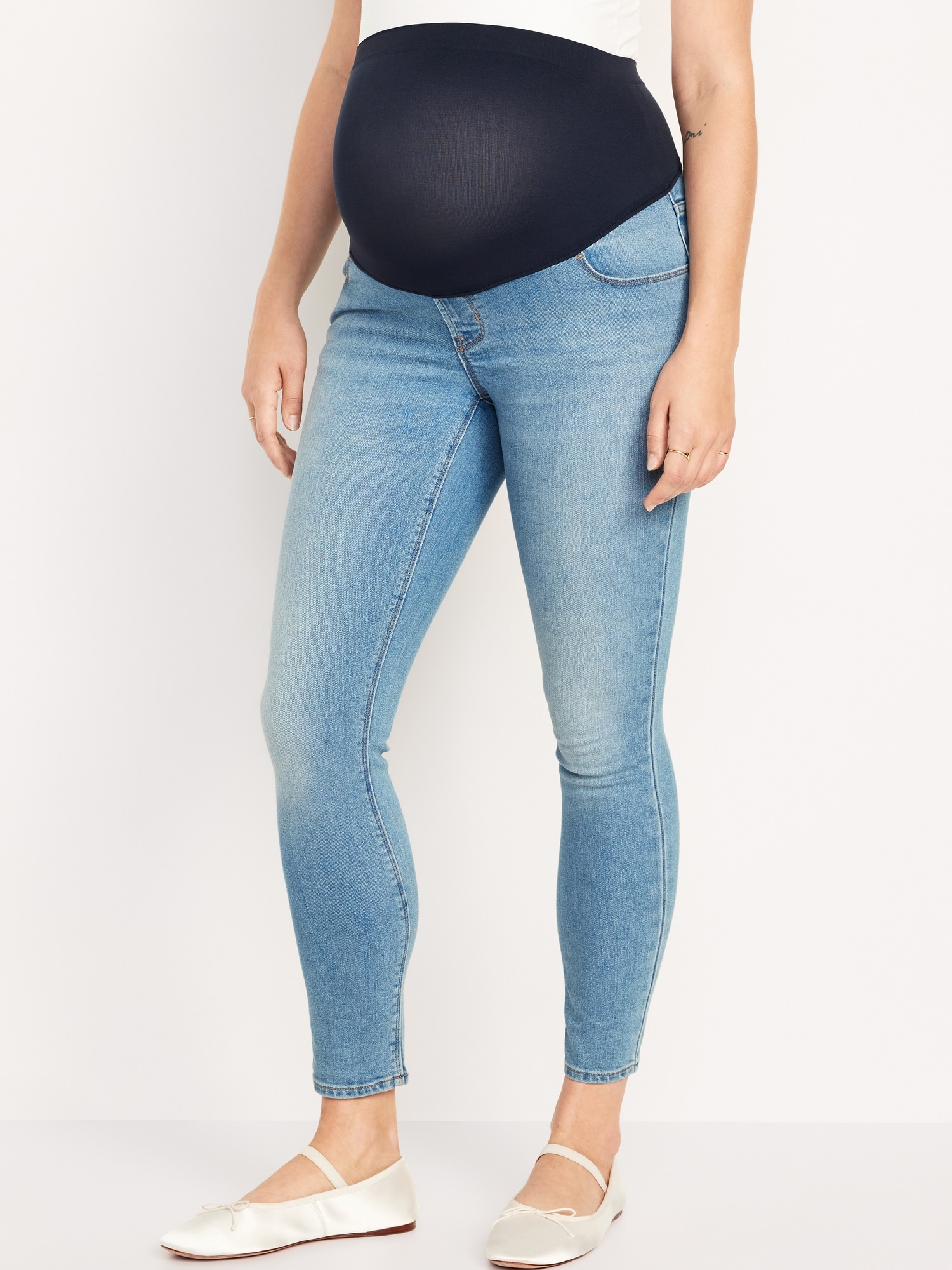 Maternity Full-Panel Skinny Jeans