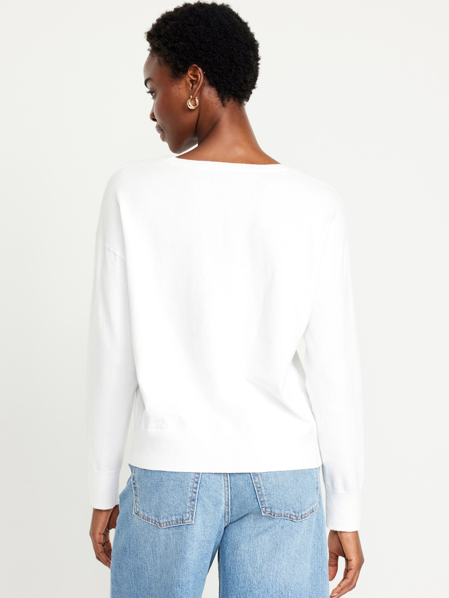 SoSoft Lite Loose VNeck Sweater Old Navy