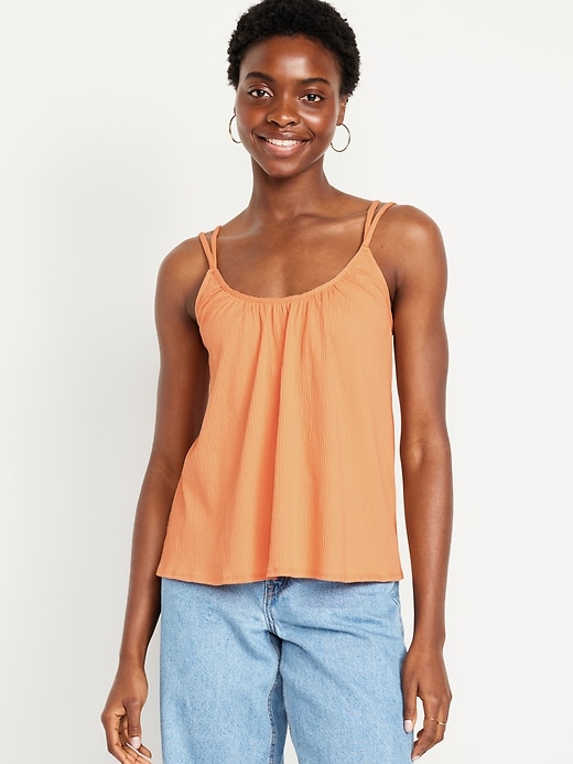 Image number 1 showing, Strappy Tie-Back Tank Top
