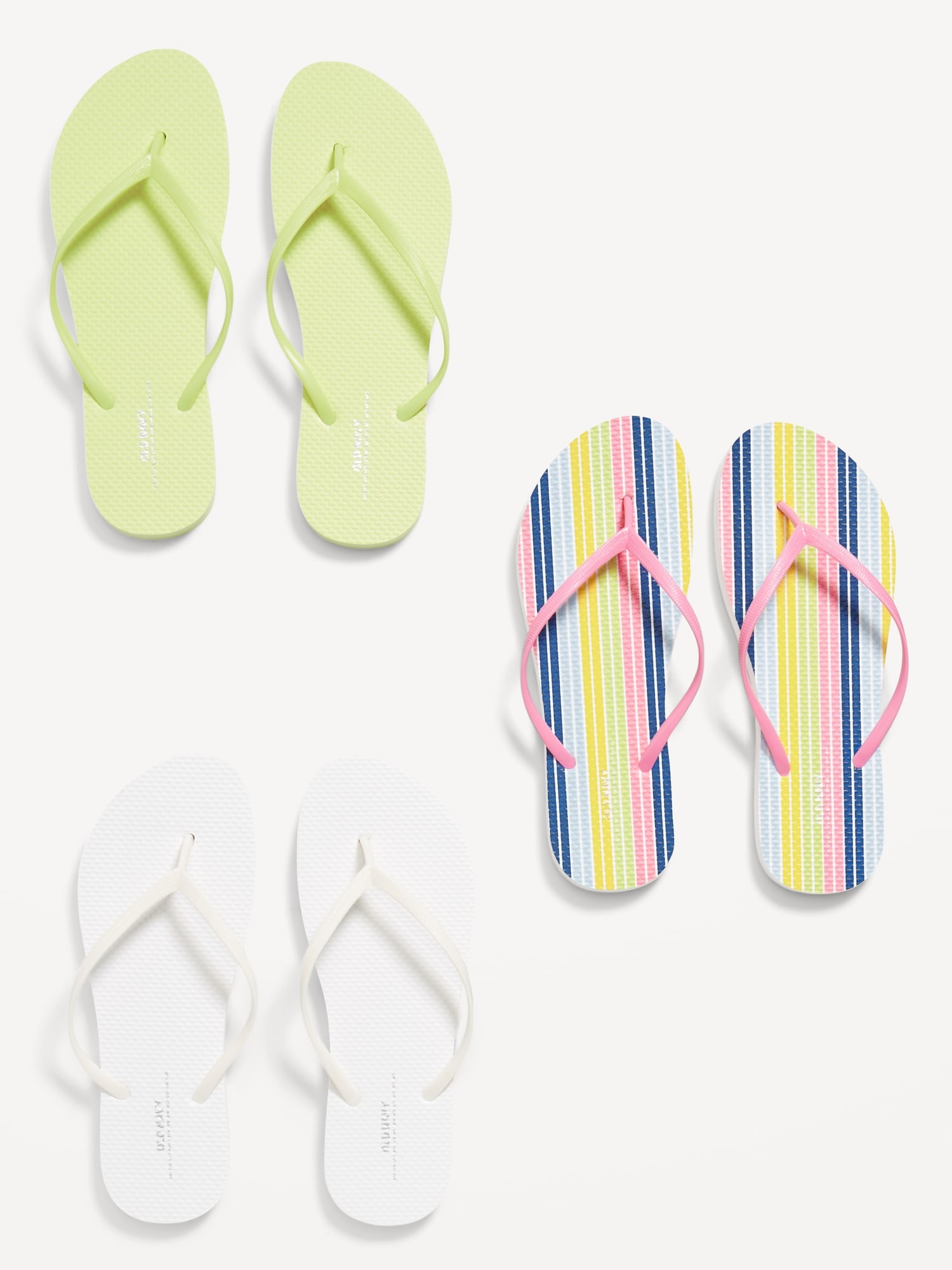 Old Navy Flip-Flop Sandals 3-Pack (Partially Plant-Based