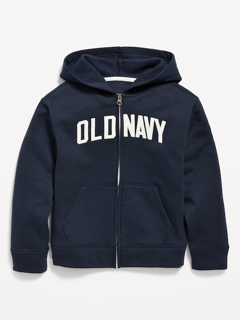 Logo-Graphic Zip-Front Hoodie for Boys