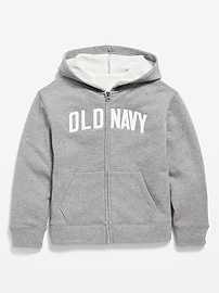 Image number 1 showing, Logo-Graphic Zip-Front Hoodie for Boys