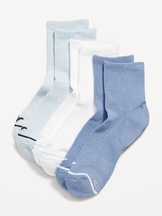 View large product image 1 of 1. Athletic Quarter-Crew Socks 3-Pack for Women