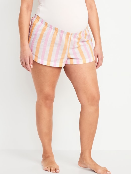 Image number 1 showing, Maternity Pajama Shorts -- 2-inch inseam