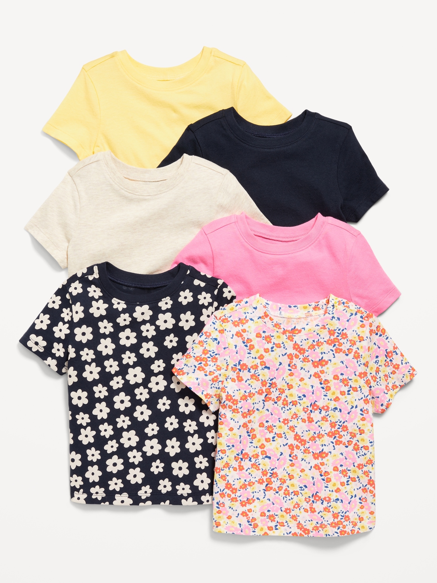 Unisex Short-Sleeve T-Shirt 6-Pack for Toddler Hot Deal