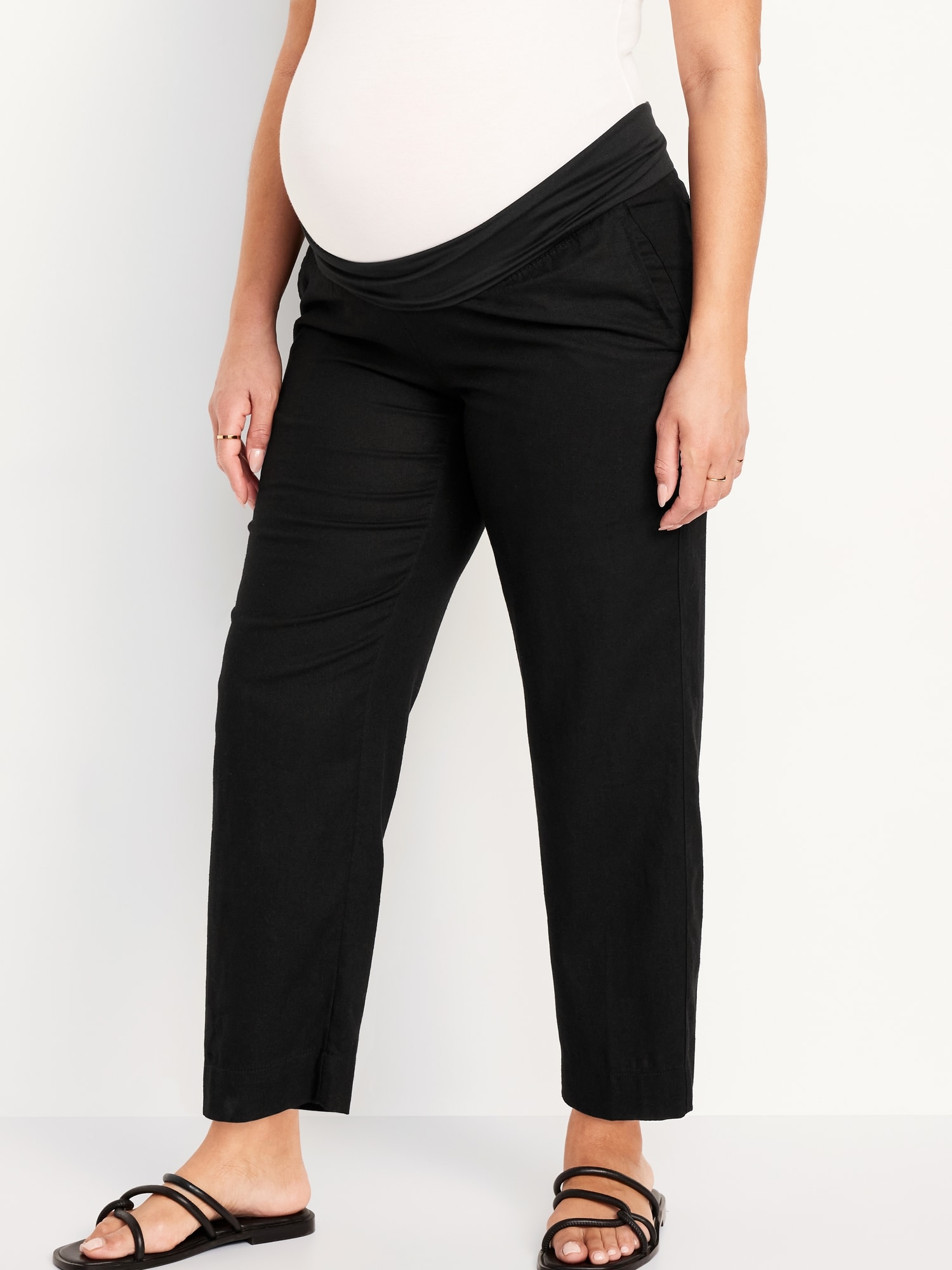 women's casual grey linen baggy pants 1940#  Pants for women, Long linen  pants, Loose linen pants