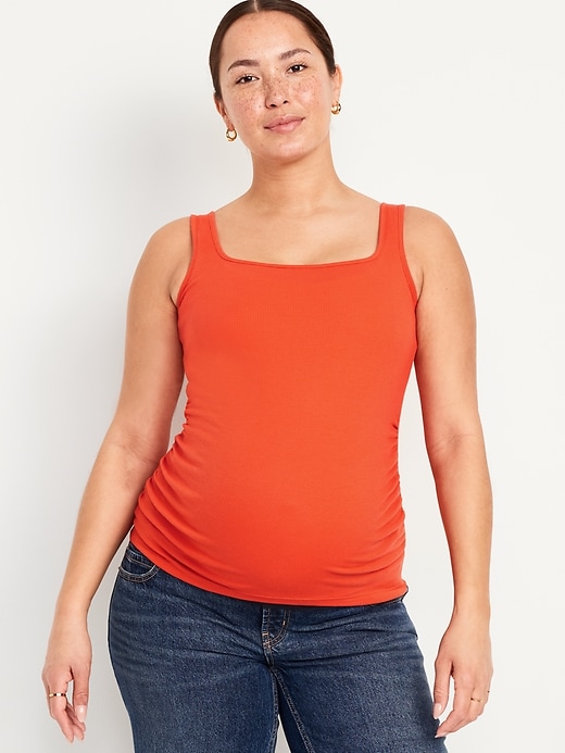Image number 1 showing, Maternity Square Neck Tank Top