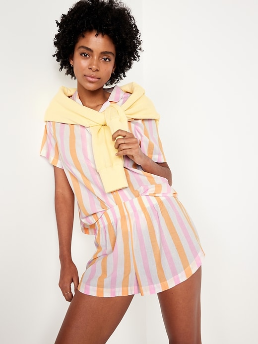 Image number 3 showing, Poplin Pajama Short Set