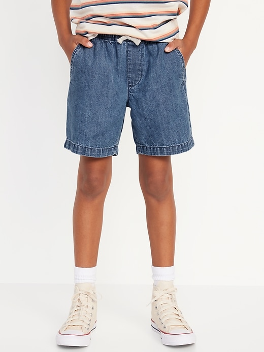 View large product image 1 of 4. Above Knee Pull-On Jean Shorts for Boys
