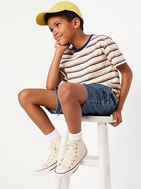 View large product image 3 of 4. Above Knee Pull-On Jean Shorts for Boys