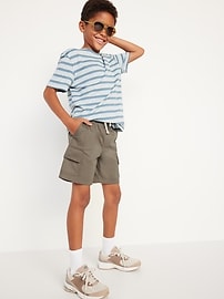 View large product image 3 of 5. Above Knee Cargo Jogger Shorts for Boys