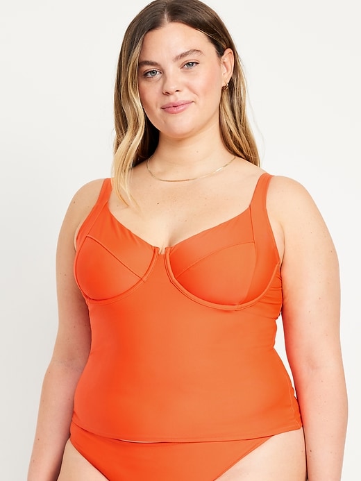 Image number 7 showing, Underwire Tankini Swim Top