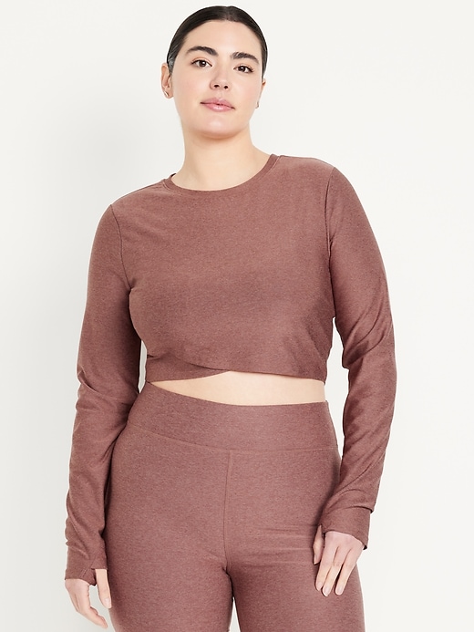 Image number 5 showing, Cloud+ Ultra-Crop Wrap-Front Top
