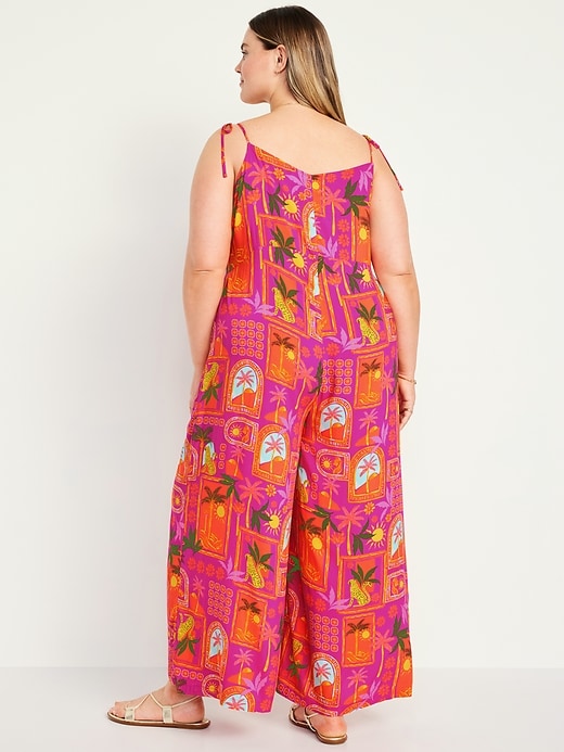 Image number 7 showing, Sleeveless Wide-Leg Jumpsuit