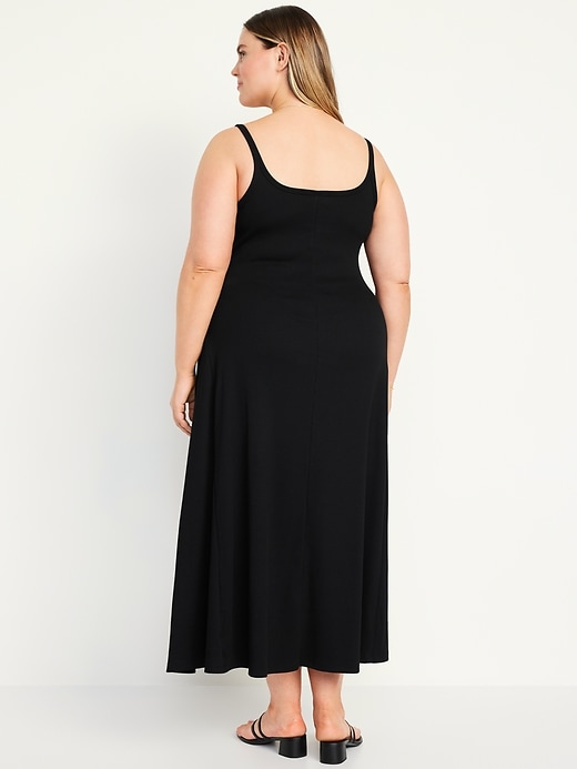 Image number 7 showing, Fit & Flare Rib-Knit Maxi Dress