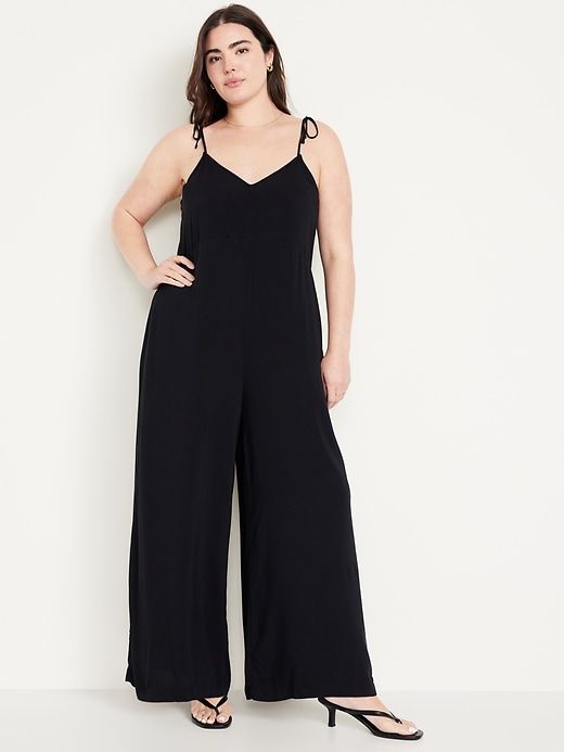 Image number 4 showing, Sleeveless Wide-Leg Jumpsuit