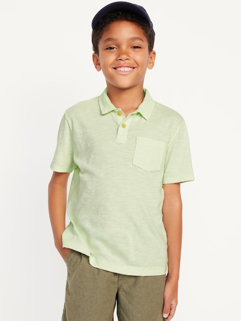 Short-Sleeve Pocket Polo Shirt for Boys