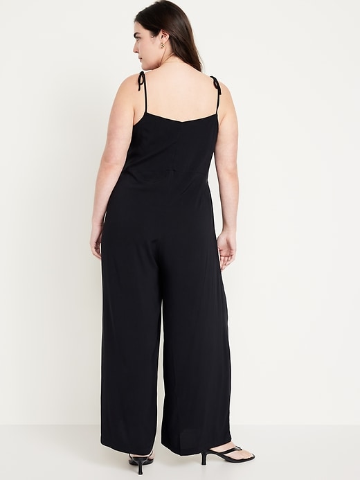 Image number 5 showing, Sleeveless Wide-Leg Jumpsuit