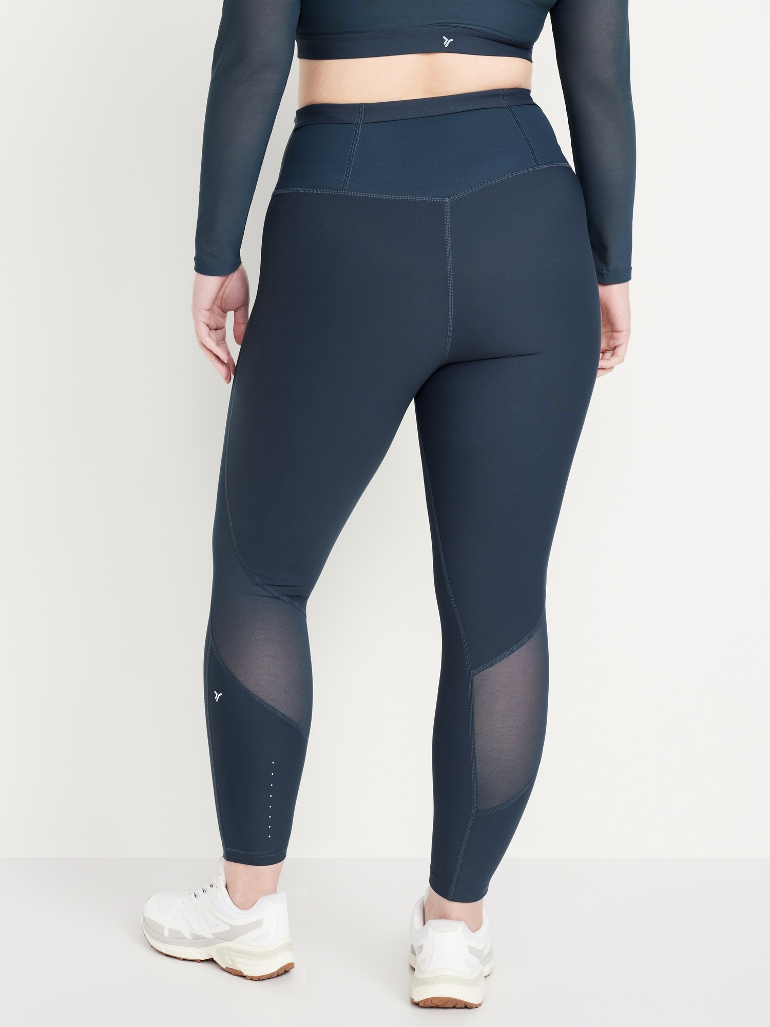 Fabletics On-the-Go High-Waisted Mesh Legging Womens black Size