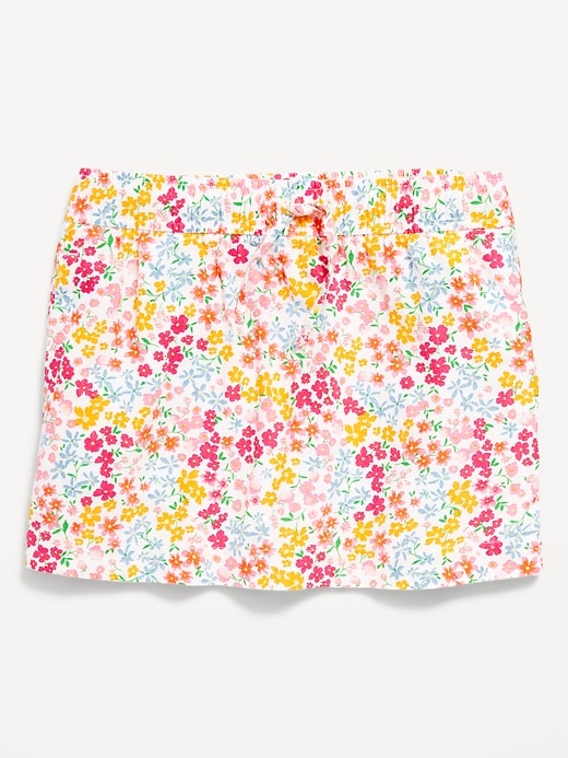 View large product image 1 of 1. Linen-Blend Drawstring Skirt for Girls