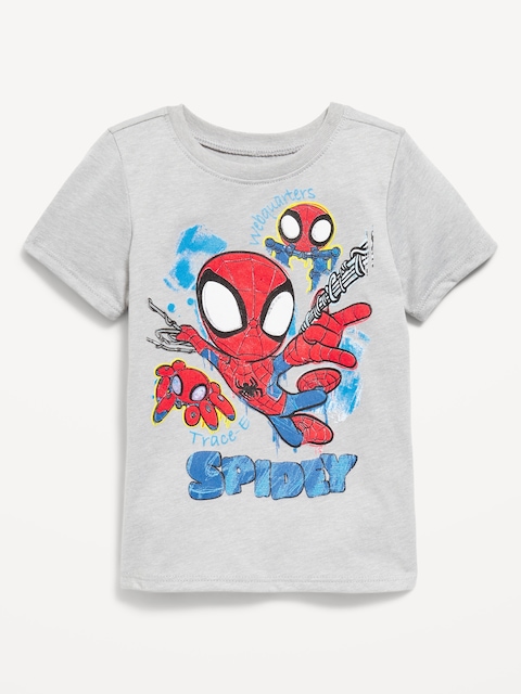 Marvel™ Spider-Man Unisex Graphic T-Shirt for Toddler - Light Gray Heather