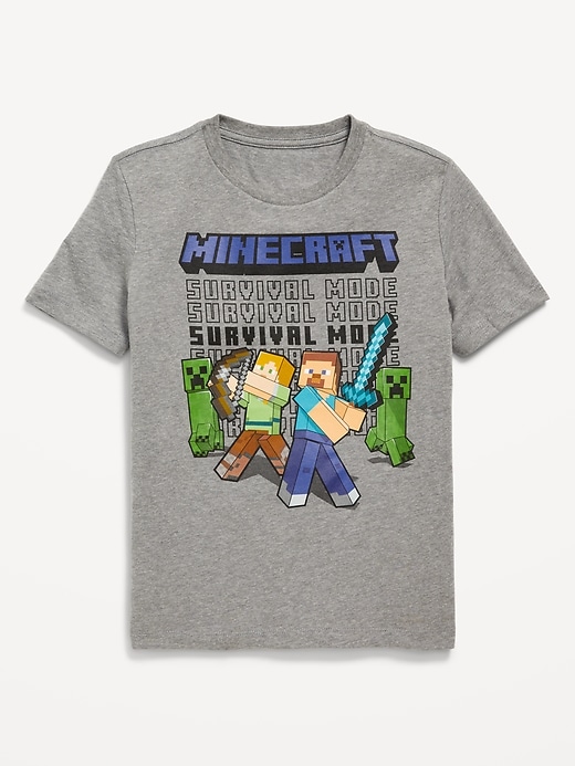View large product image 1 of 2. Minecraft™ Gender-Neutral Graphic T-Shirt for Kids