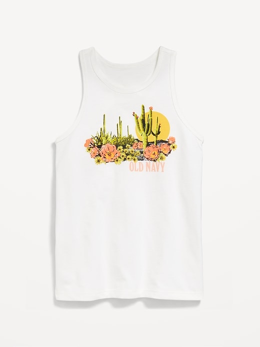 View large product image 1 of 1. Fitted Logo-Graphic Tank Top for Girls