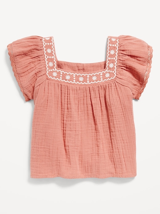 View large product image 2 of 4. Flutter-Sleeve Swing Top for Girls