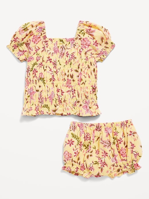 View large product image 2 of 2. Smocked Top & Bloomer Shorts Set for Baby