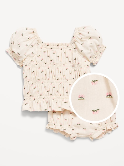 View large product image 1 of 3. Smocked Top & Bloomer Shorts Set for Baby