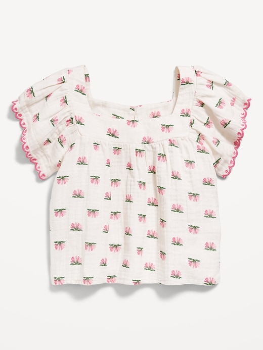 View large product image 2 of 3. Flutter-Sleeve Swing Top for Girls