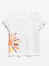View large product image 4 of 4. Short-Sleeve Flip-Sequin Graphic T-Shirt for Girls