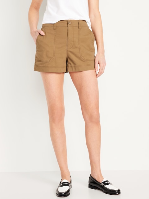 High-Waisted OGC Chino Shorts -- 3.5-inch inseam - Clifftop