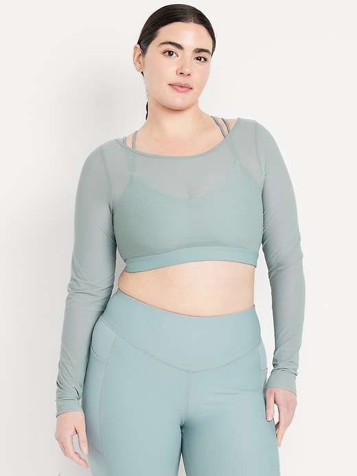 Image number 5 showing, PowerSoft Crop Layered Top