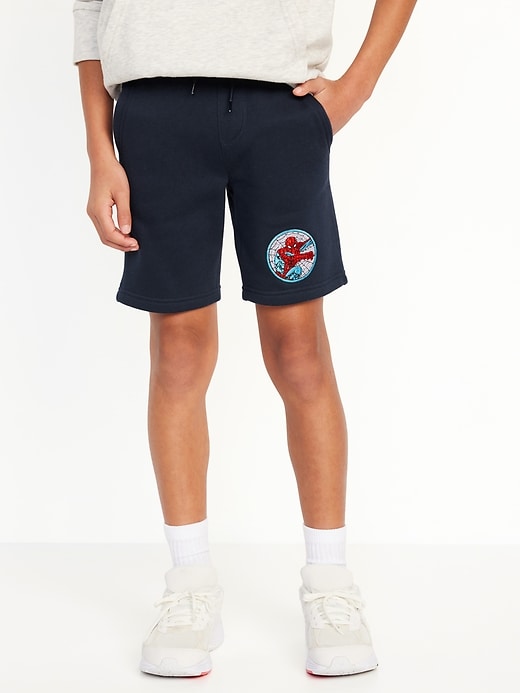 View large product image 1 of 5. Licensed Graphic Fleece Jogger Shorts for Boys (At Knee)