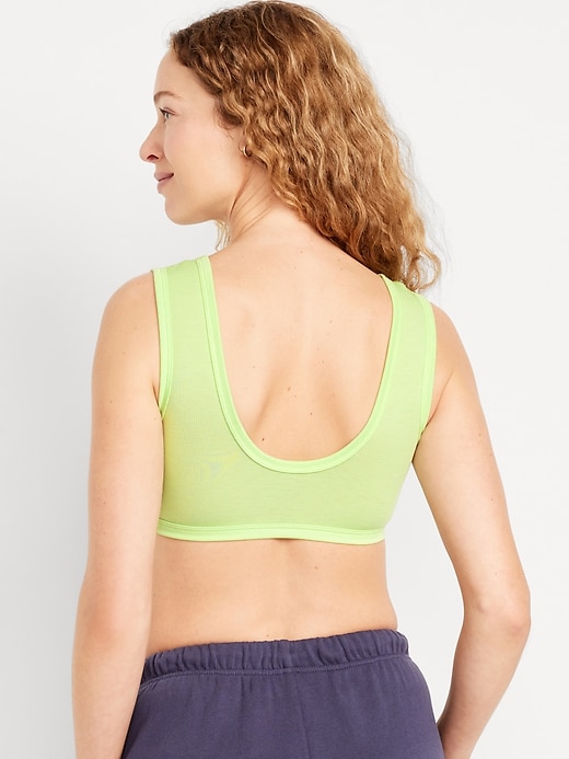 View large product image 2 of 8. Rib-Knit Bralette Top