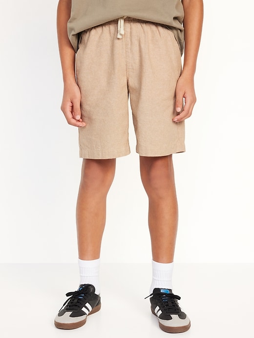 View large product image 1 of 4. Linen-Blend Shorts for Boys (At Knee)